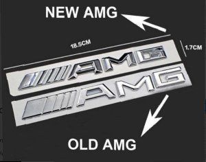 Conjunto de 4 emblemas simbolo kit AMG mercedes