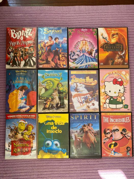DVDS para toda a família (Barbie + Shreck + Clássicos da Disney)