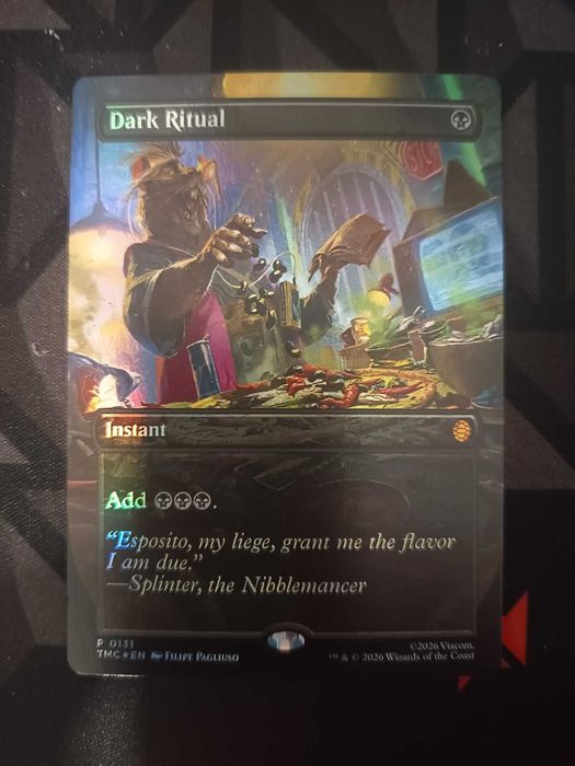 MTG Dark Ritual Full Art Foil Pizza Bundle Promo TMNT