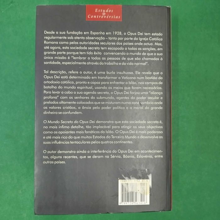 O Mundo Secreto do Opus Dei de Robert Hutchison