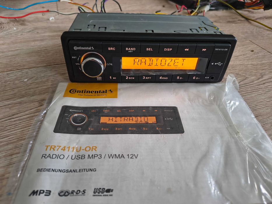 Radio samochodowe Continental TR7411U-OR Mercedes W124