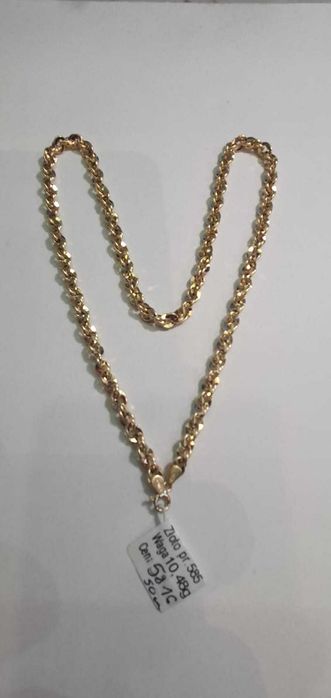 Łańcuszek złoty NOWY 14k/585/10,48 g.50 cm -Madej Gorlice Mickiewicza-