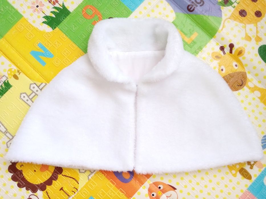 Накидка шубка болеро біла