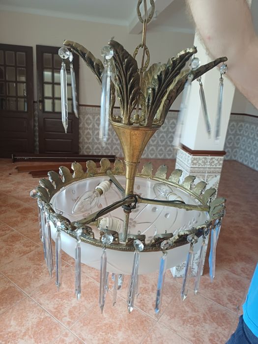 Candeeiro antigo de teto