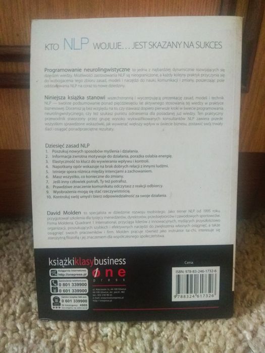 NLP Dla Menedżera, David Molden