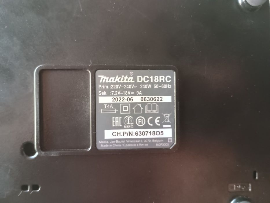 Nowa szybka ładowarka Makita DC 18 RC 14,4-18 V li-ion
