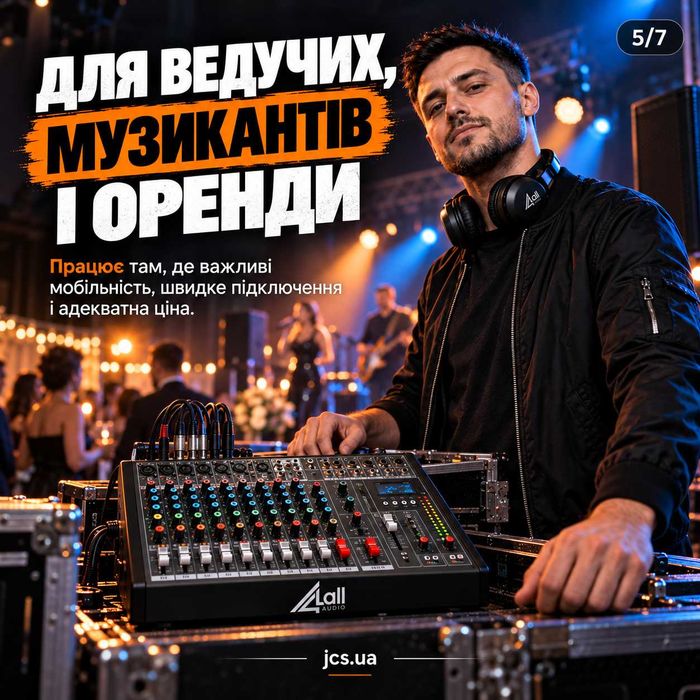 Мікшерні пульти 4all Audio AK4 / F4 / AK6 / F7 / EY8 / MC-400D / EY12