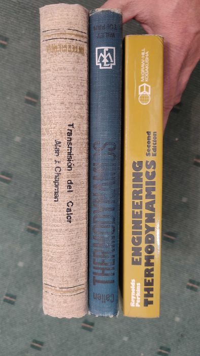3 Livros técnicos sobre Termodinâmica