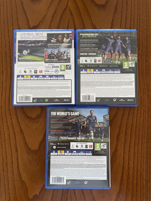 Jogos FIFA 21, 22 e 23 PS4