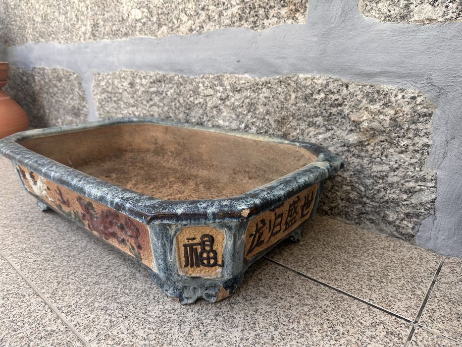 vaso de bonsai em cerâmica