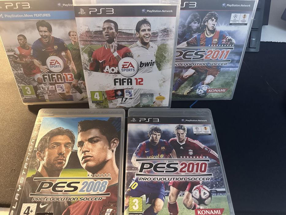 PES08 PES10 e PES11, FIFA12 e FIFA13 PS3 vendo / troco