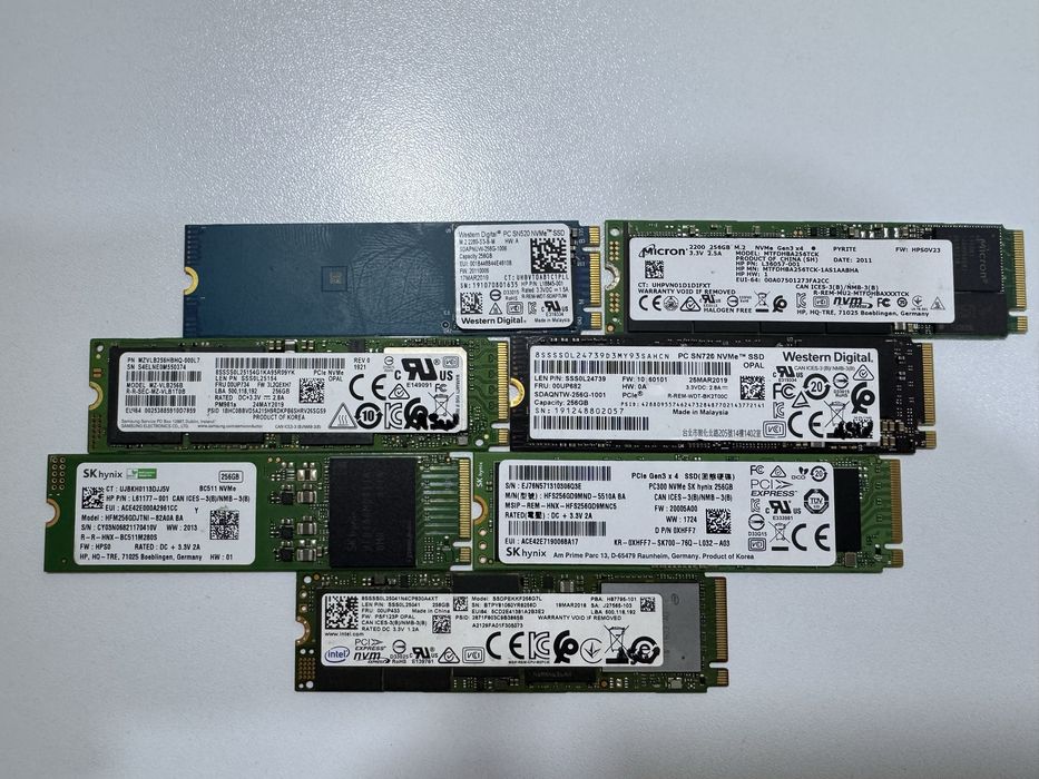 ssd samsung 256 - купити комплектуючі для ПК - Ціна на OLX.ua