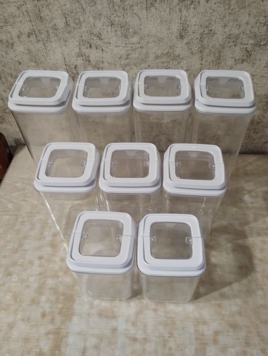 Контейнеры для сыпучих с крышками