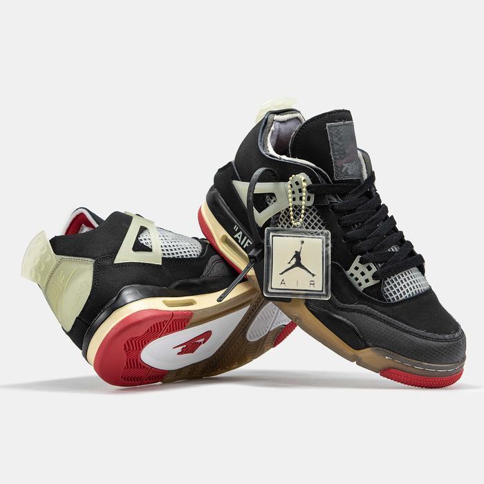 Чоловічі Кросівки Nike Air Jordan 4 x OFF-White 40-45 (Без Предоплати)