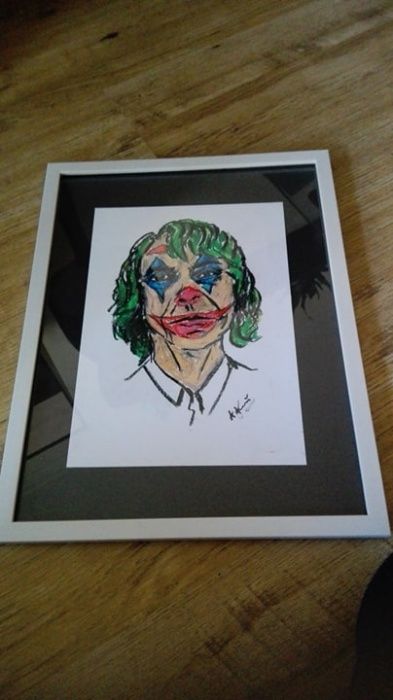 Joker obraz pastela