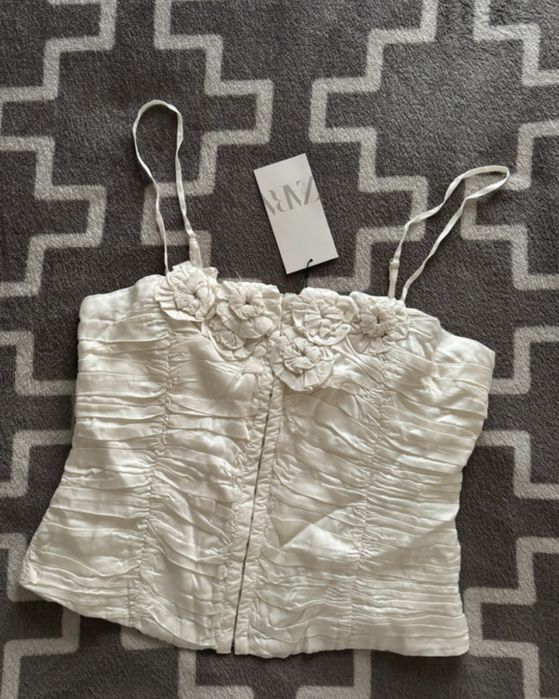 Nowy gorsetowy top Zara gorset