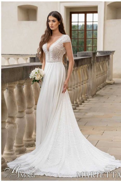 Suknia ślubna MS Moda Marietta // boho