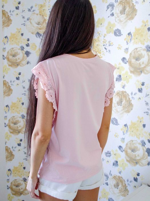 Футболка с вышитой надписью Glo-Story