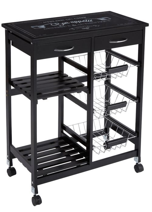 Móvel de apoio preto