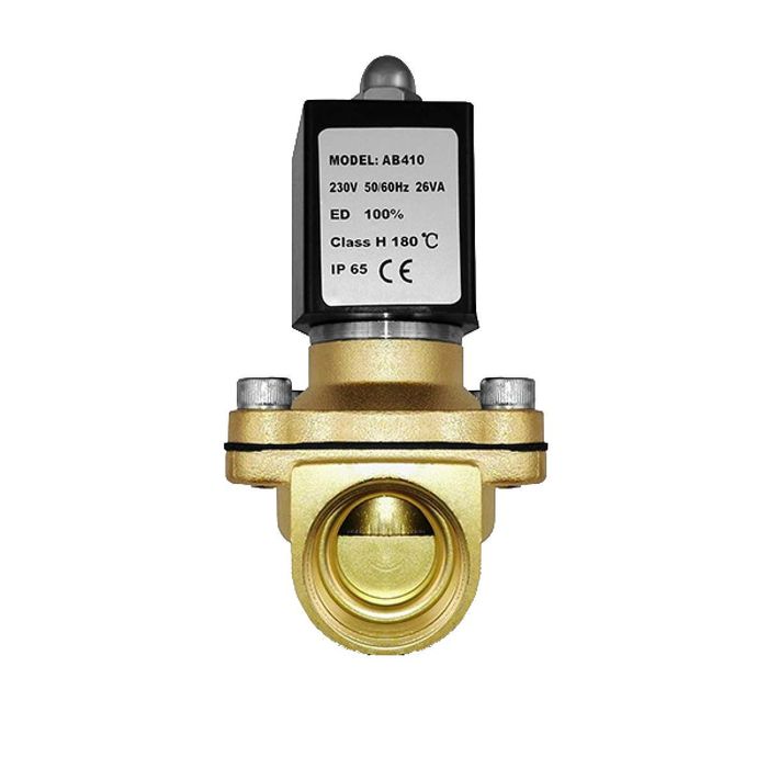 Elektrozawór mosiężny NC 1/2 cala 230V