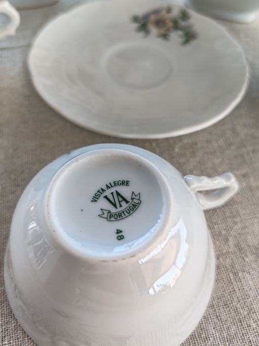 Vista Alegre anos 90 – Serviço de café completo – 6 pessoas