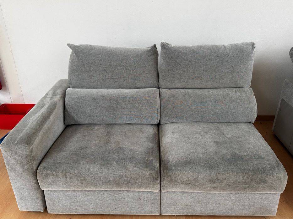 Sofá chaise longue convertível em cama
