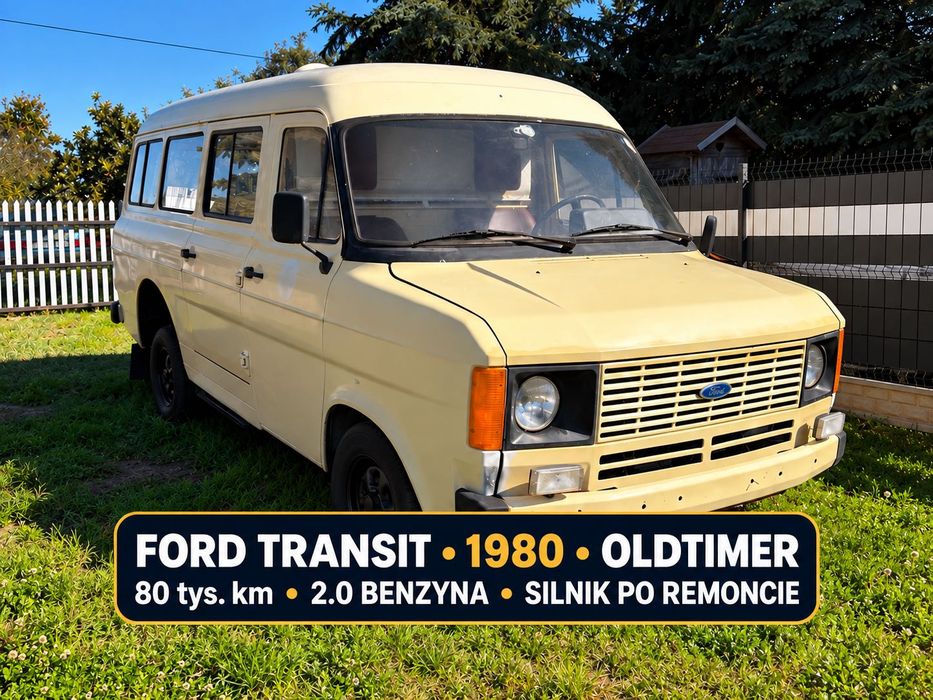 Ford Transit LKW Oldtimer 1980 | 2.0 benzyna | 80 000 km | silnik po remoncie
