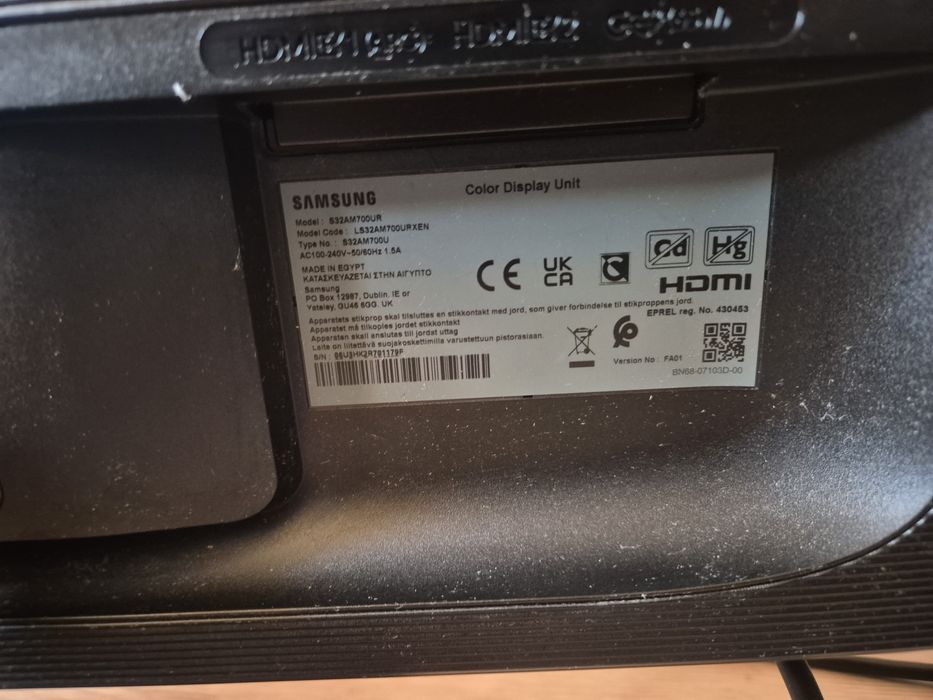 Monitor Samsung Smart M7 S32AM700UR 32" 4K VA 60Hz 8ms