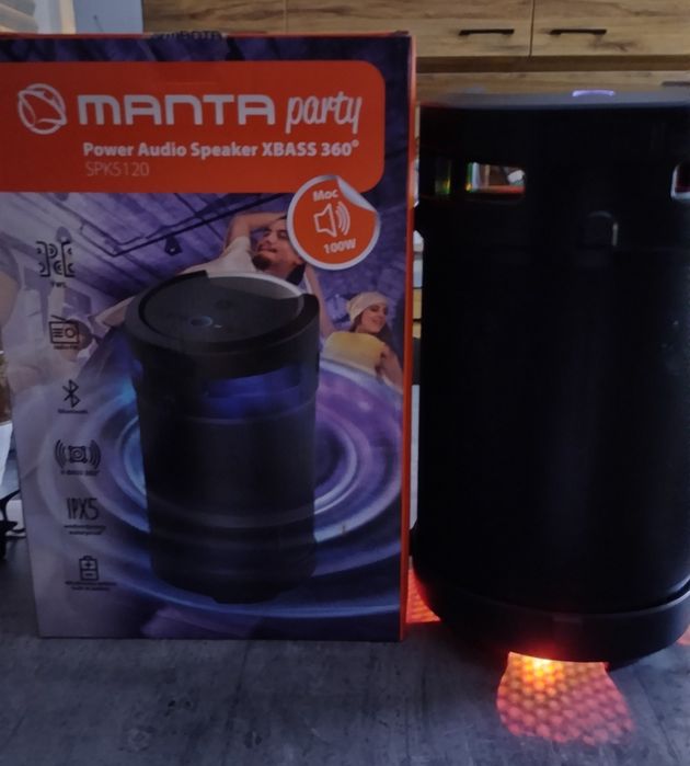 "REZERWACJA DO 15 TEGO"Manta Power Audio Speaker Xbass360 spk5120
