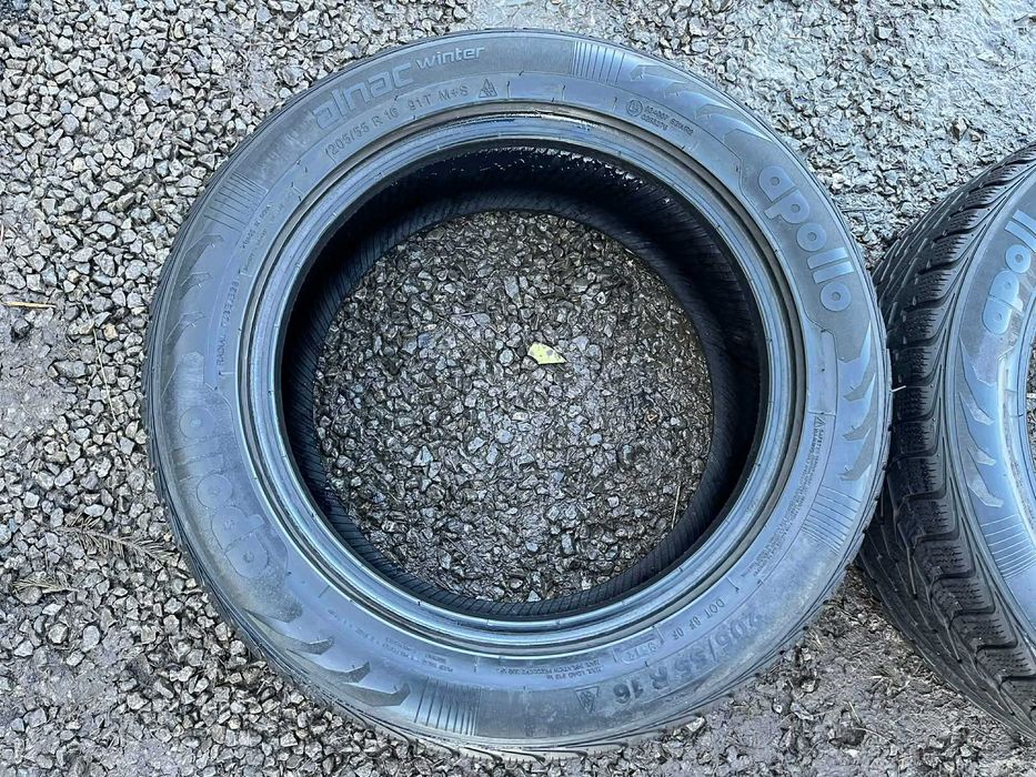 Opony 205/55R16 Apollo Alnac Winter Zima 2sztuki 6,27mm bieżnika