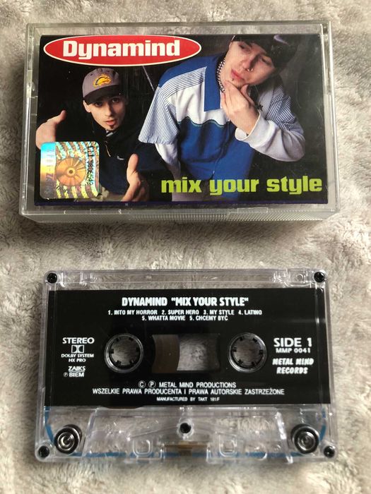 Kaseta - Dynamind - Mix Your Style (1997 Metal Mind) stan bardzo dobry