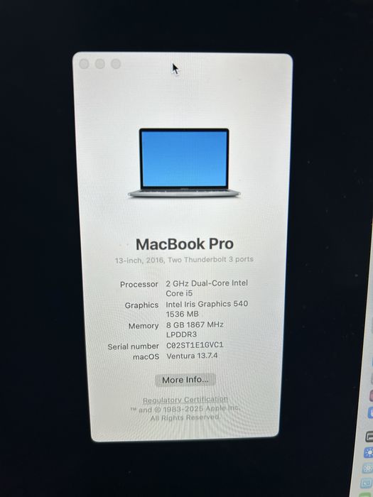Macbook Pro 13 polegadas