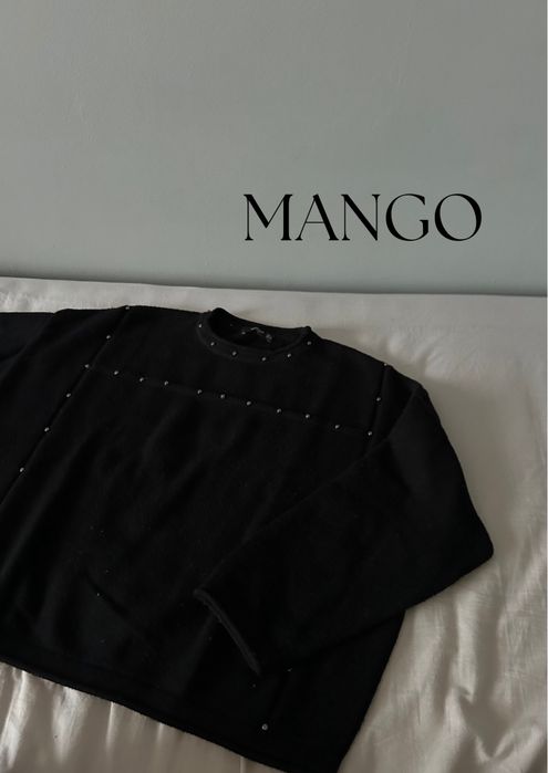 Czarny sweter cekiny Mango S/M