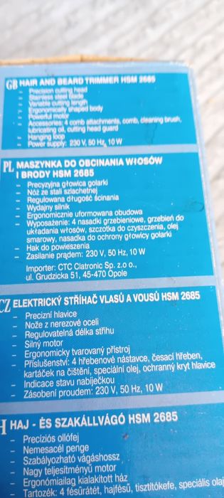 Clatronic maszynka do włosów i brody