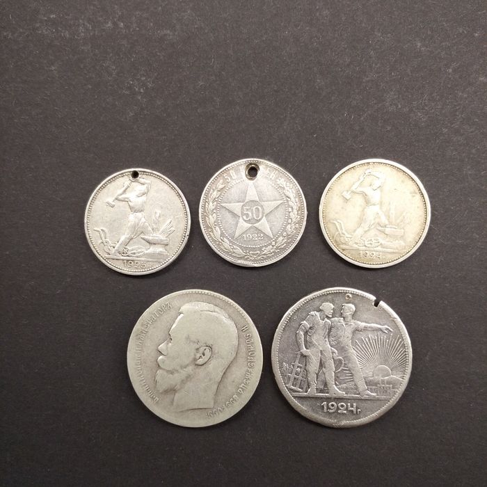 Srebrne monety próba 900 Do kolekcji  lub na złom