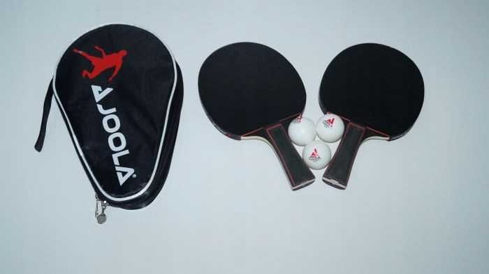 JOOLA Duo Pro 2 Zestaw do tenisa stołowego 2 rakietki 3 piłeczki