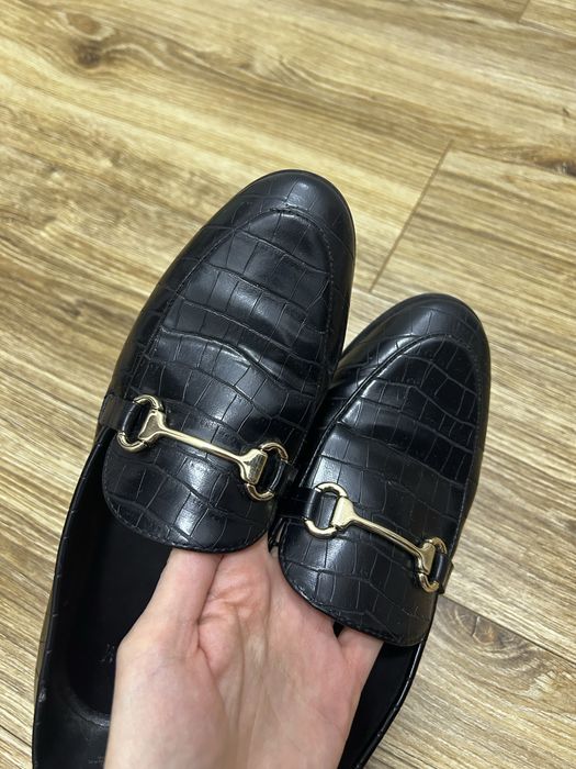 Czarne mokasyny loafersy lordsy H&M 38