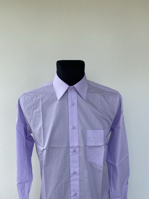 Koszula męska nowa 39 rozmiar 176-182 wrost liliowy gładka długi rękaw