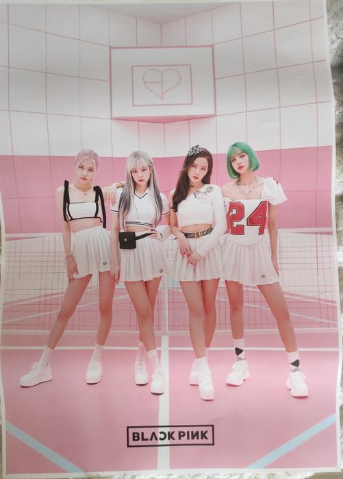 Официальный плакат BLACKPINK, 3 карты-полароида из альбома Born Pink + большой мерч сет