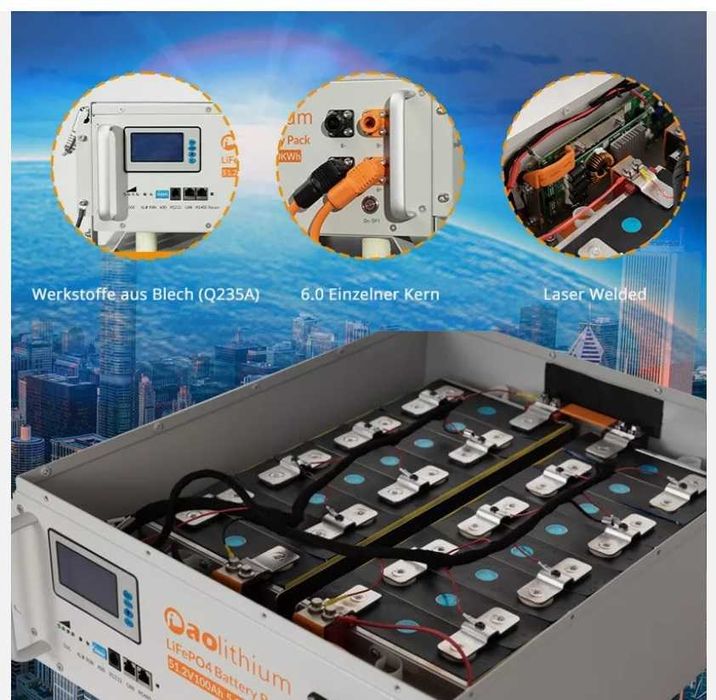 Наявність Преміум LiFePo4 5.12kWh 100Ah 48V 47кг