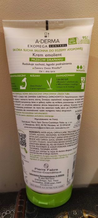 A-derma exomega Control krem emolient 200ml