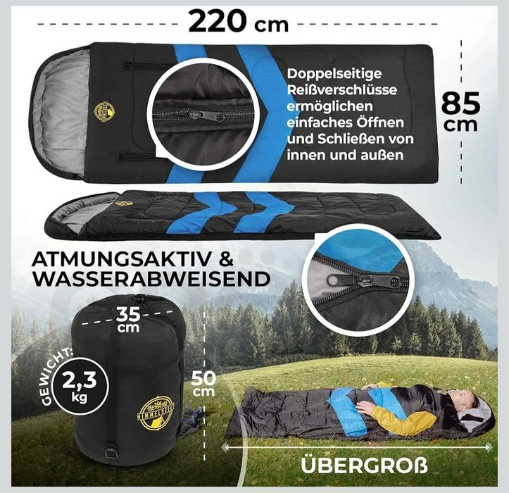 HIMMELSZELT Śpiwór zimowy na 4 sezony