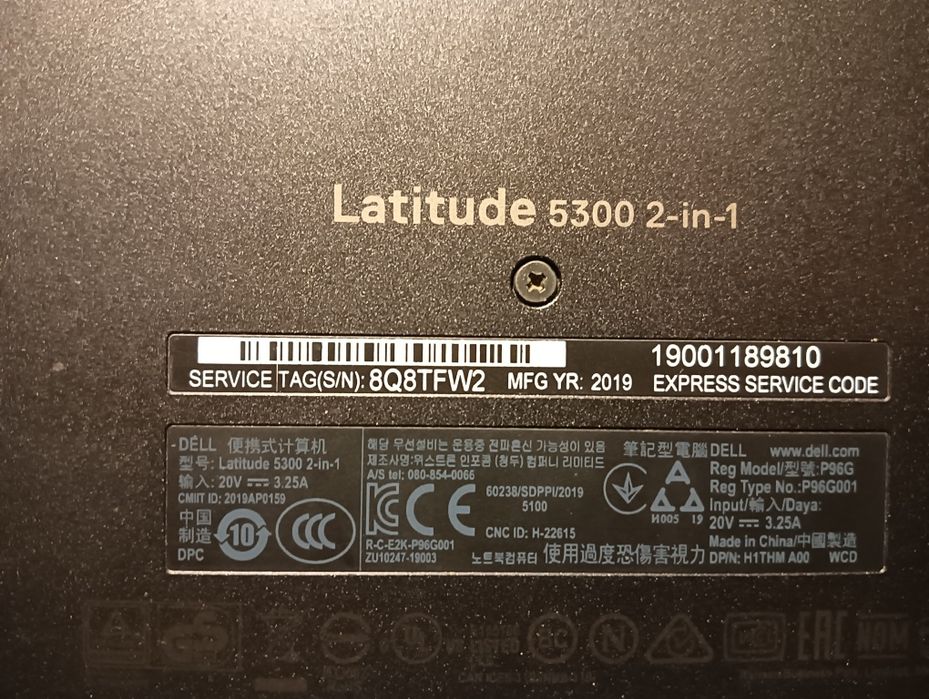 Dell 5300 2-in-1 para peças/arranjo