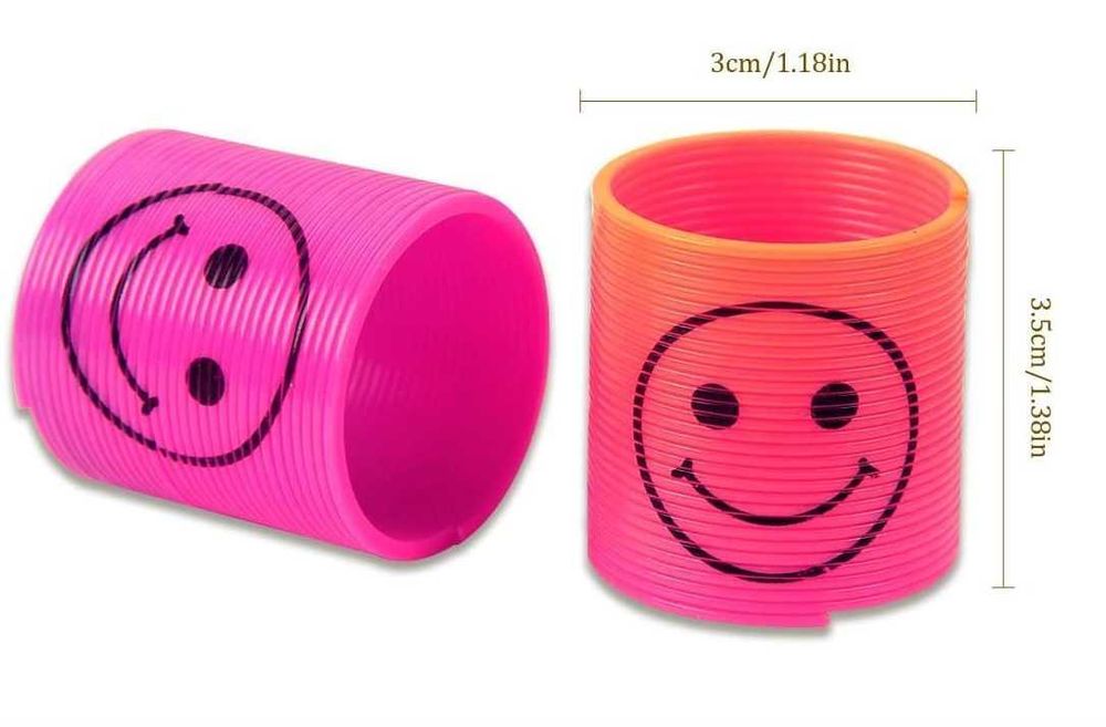 Sprężynka magiczna kolorowa Zestaw 24 szt. zabawka sensoryczna LISOPO