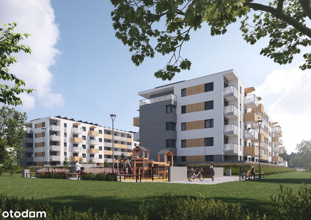 Budynek A     3-pokojowe mieszkanie 57,6m2 + ogród BEZPOŚREDNIO