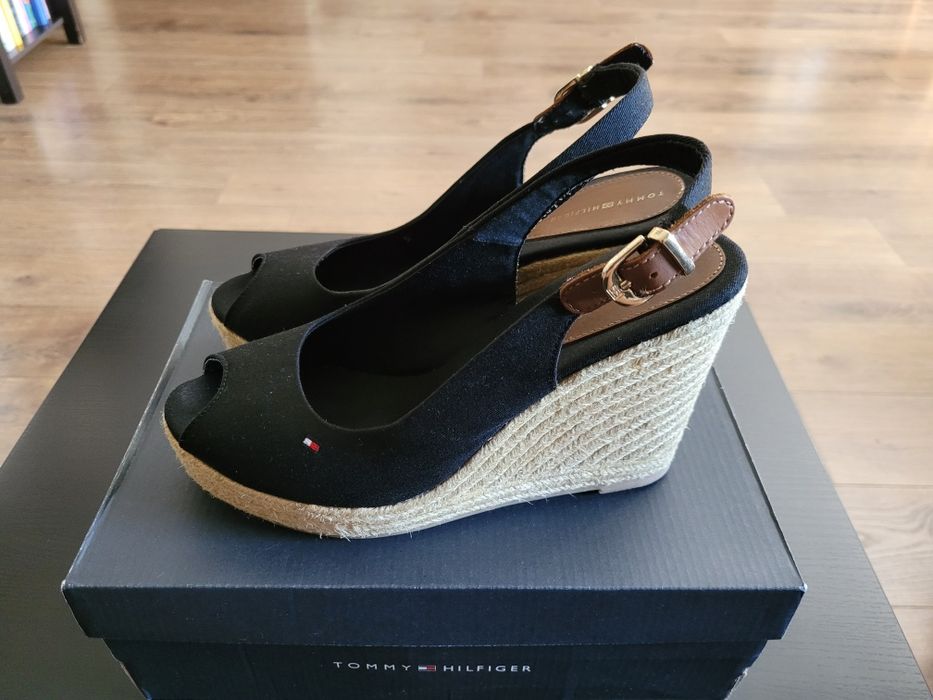Czarne espadryle Tommy Hilfiger roz. 41