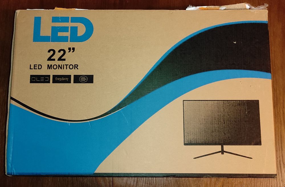 Монітор 22' Full HD білий вигнутий екран