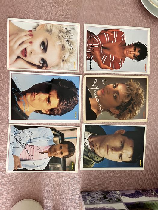 Anos 80 revistas bravo autógrafos artistas