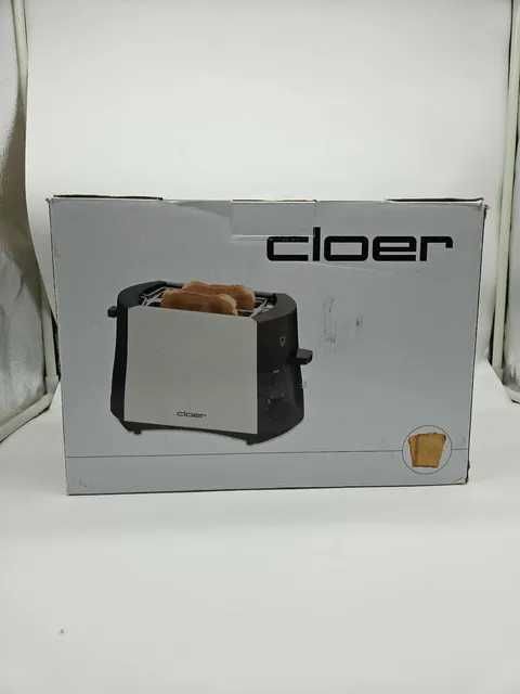 Cloer Toster na 2 Kromki Tostów, 825 W