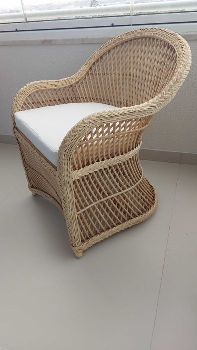 Cadeirão Novo de Rotim Vime (fibra natural robusta)